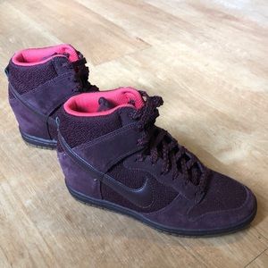 Nike Dunk Sky High Wedge - Burgundy - Wmns Size 7
